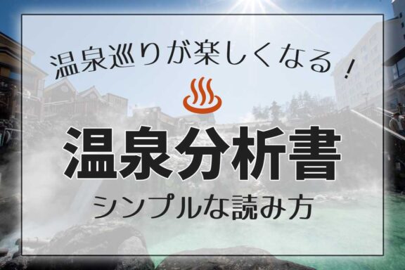 温泉巡りが楽しくなる！シンプルな温泉分析書の読み方