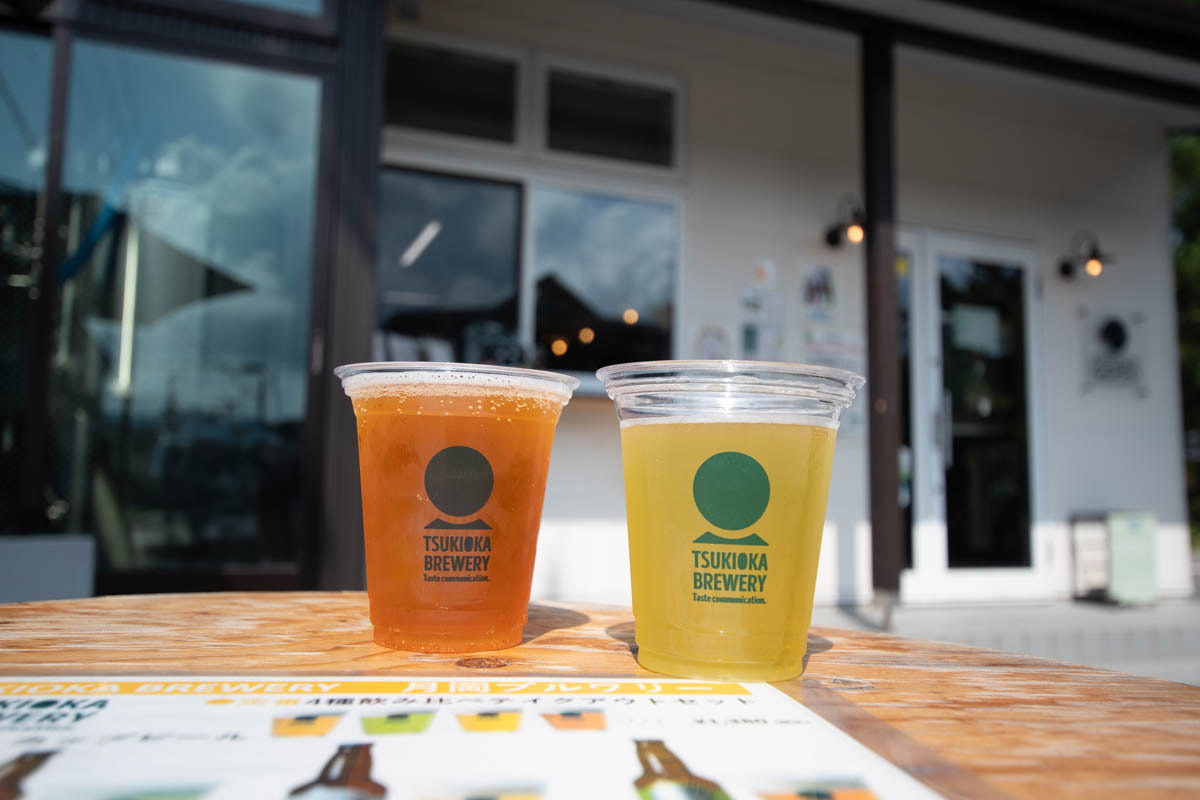 月岡ブリュワリーのビール飲み比べ