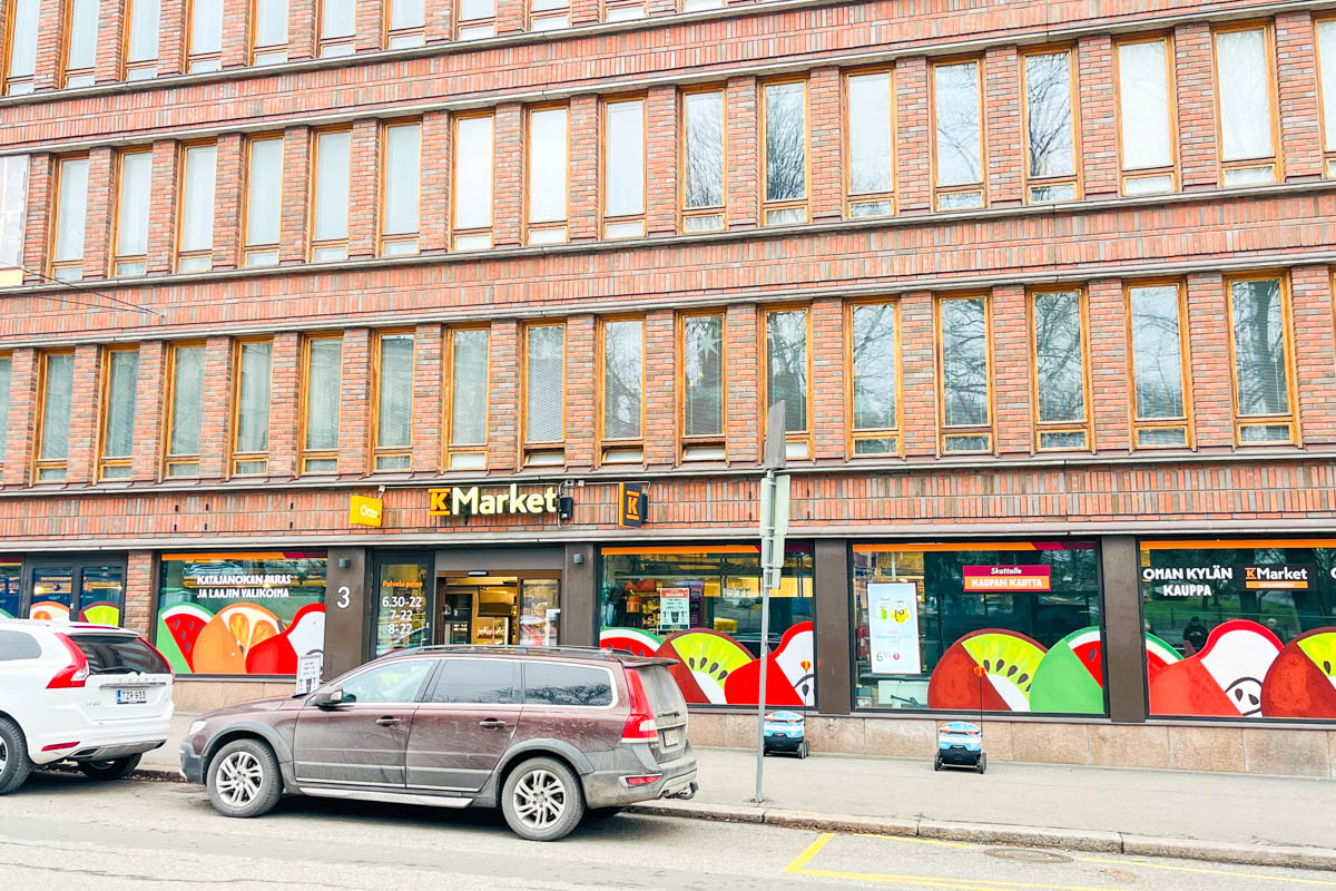 ヘルシンキ街中のスーパー K Market